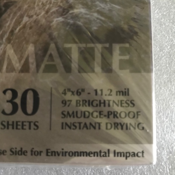 30 Sheets Eco Friendly Premium Inkjet 4" x 6" Photo Paper Made From Stone Matte - Picture 3 of 5